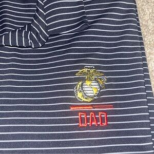 Under Armour Black and White Striped Shirt